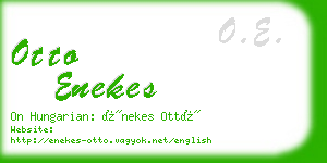 otto enekes business card